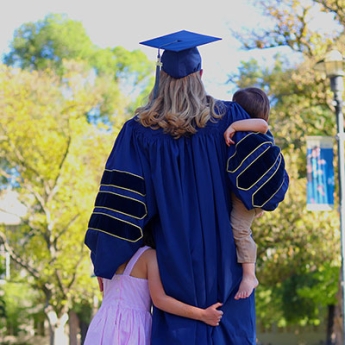 Post-Bacc Health alumna Anne Chiruvolu with her children