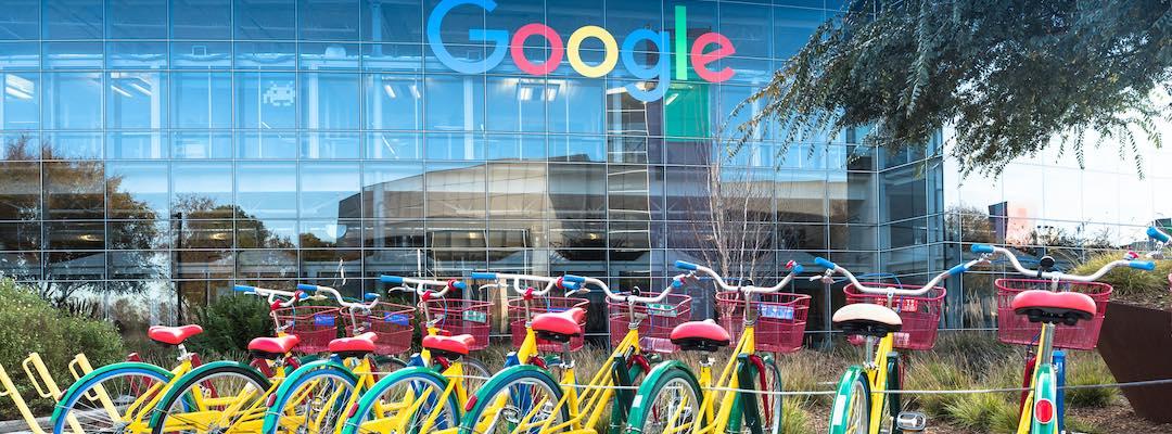 Google office with bikes outside