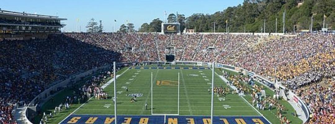 UC Berkeley football stadium is filled with fans