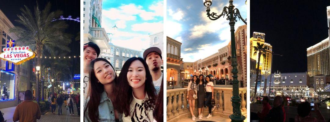 BHGAP student Karin Szu visits Las Vegas with other students on her spring break.