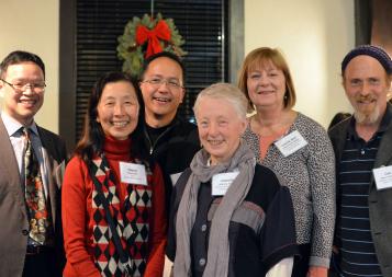 Dean Diana Wu with 2017 Honored Instructors at celebration