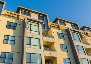 Photo of exterior of apartment building