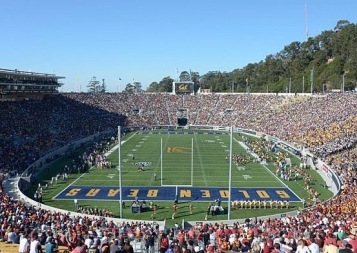 UC Berkeley football stadium is filled with fans