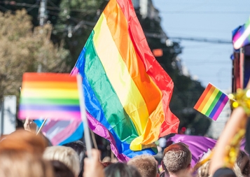 Stock photo of gay pride parade