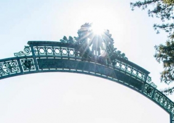 Image of Sather Gate on a sunny day