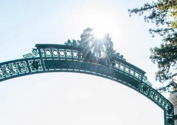 Sunlight through Sather Gate