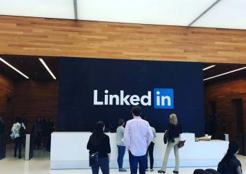 LinkedIn, among many other companies, was a visitation site for BHGAP students.