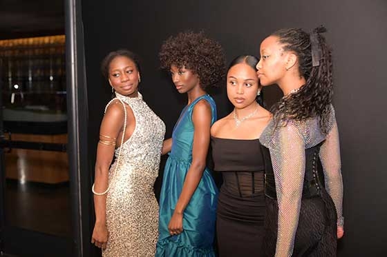 Mariane Iman Ndiaye and friends dressed up for an event on the Berkeley campus