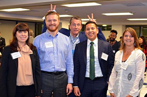 Always a good time, from left: panelist Kate Wilusz, panelist Matt Sampson, advisory board chair Craig Kirkpatrick, and panelists Jose Campos and Julie Asti