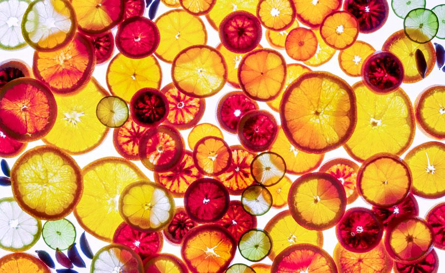 Judy Doherty photo of citrus on white background