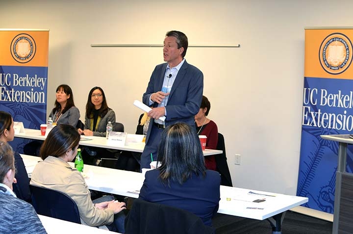 Orinda Funda President and Certificate Advisory Board Member Craig Kirkpatrick addresses the crowd